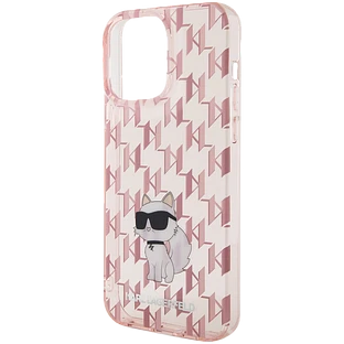 Чехол LAGERFELD Monogram NFT Choupette Hard Розовый для iPhone 15 Pro Max
