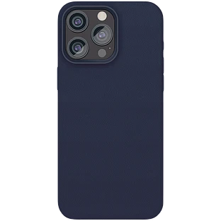 Чехол защитный  vlp  Ecopelle Case с MagSafe для iPhone 15 Pro  синий