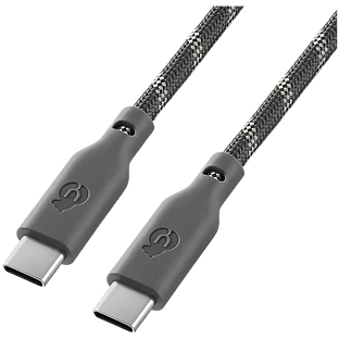 Кабель зарядный uBear Trend Cable USB-C/USB-C 1.2м, 60W, Серо-бежевый
