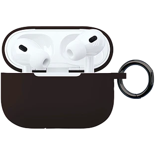 Чехол защитный VLP Soft Touch, с кольцом, для AirPods Pro 2 (2022), черный