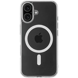 Чехол защитный uBear Real Mag Case для iPhone 16, усиленный, прозрачный