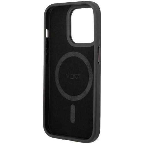 TUMI для iPhone 14 Pro чехол Leather Ballistic Hard Black (MagSafe)