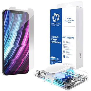 Стекло защитное Whitestone Dome glass (аксессуары без лампы) для iPhone 12 Pro Max