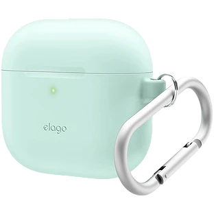 Elago для AirPods 4 чехол Silicone Hang case Mint