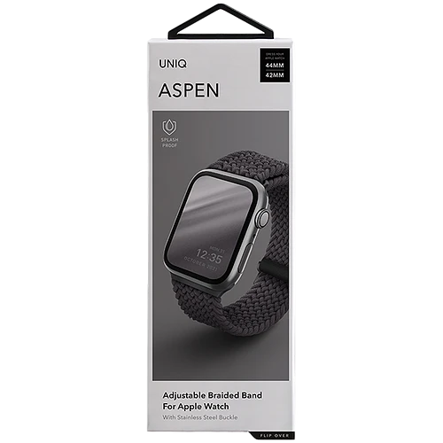 Ремешок Uniq для Apple Watch 45/44/42 mm ASPEN Strap Braided Grey
