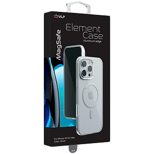 Чехол защитный "vlp" Element Case для iPhone 16 ProMax, серебристый