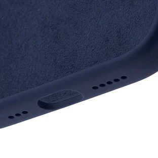 Чехол защитный uBear Touch Mag Case для iPhone 17, MagSafe совместимый, силикон, софт-тач, темно-синий