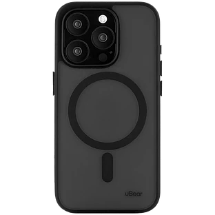 Чехол защитный uBear Cloud Mag Case, iPhone 15 Pro Max, MagSafe, черный