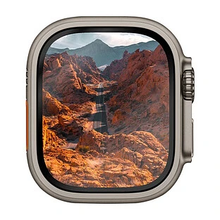 Uniq cтекло для Apple Watch Ultra 49 mm OPTIX Vivid (true colors) Clear/Black (+installer)