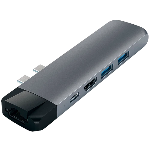 Хаб-адаптер Satechi Type-C Pro Hub Adapter with Ethernet, Space Gray