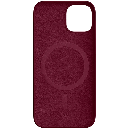 Чехол защитный "vlp" Silicone case with MagSafe для iPhone 14, марсала