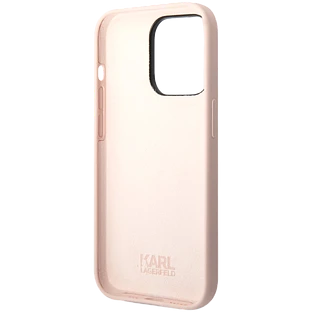 Lagerfeld для iPhone 14 Pro чехол Liquid silicone Choupette body Hard Pink