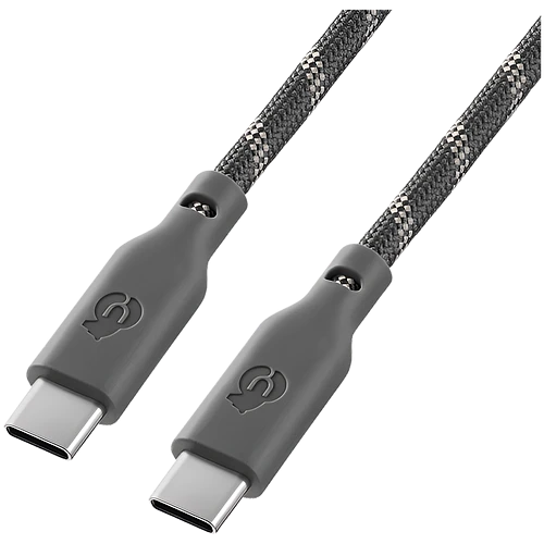 Кабель зарядный uBear Trend Cable USB-C/USB-C 1.2м, 60W, Серо-бежевый
