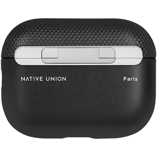 (RE)Classic CASE чехол защитный для AIRPODS PRO 2 кожанный, цвет: чёрный