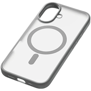 Чехол защитный uBear Cloud Mag Case iPhone 16, силк-тач, серый