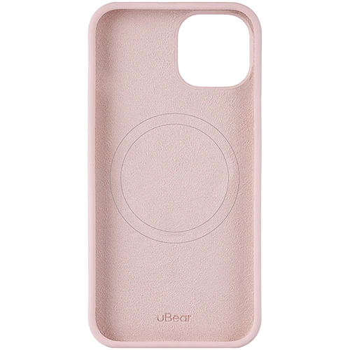 Чехол защитный uBear Touch Mag Case  iPhone 15  MagSafe  силикон  розовый