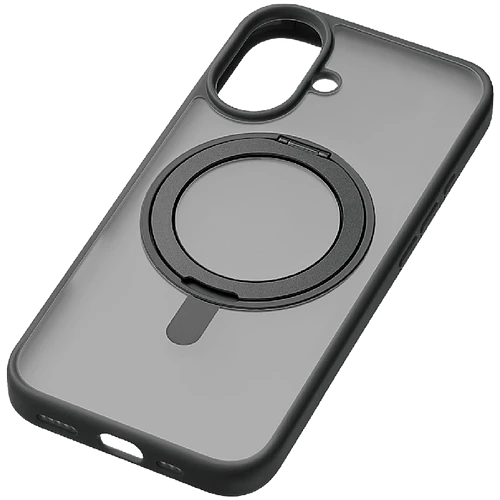 Чехол защитный uBear Сlip 360 Mag Case iPhone 16, силк-тач, черный