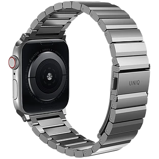 Ремешок Uniq для Apple Watch 49/46/45/44 mm Strova Strap Link Steel Silver