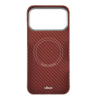 Чехол защитный uBear Supreme Case для iPhone 17 Pro Max, ультратонкий, материал Кевлар, MagSafe совместимый, оранжевый