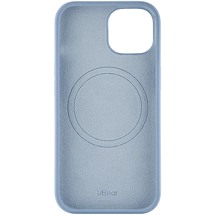 Чехол защитный uBear Touch Mag Case  iPhone 15  MagSafe  силикон  голубой