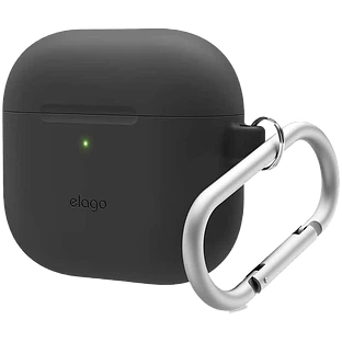 Elago для AirPods 4 чехол Silicone Hang case Black