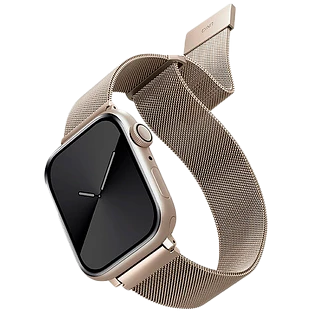 Ремешок Uniq для Apple Watch 41/40/38 mm Dante Strap Mesh Steel Starlight