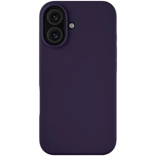 Чехол защитный uBear Touch Mag Case iPhone 16, софт-тач, темно-фиолетовый
