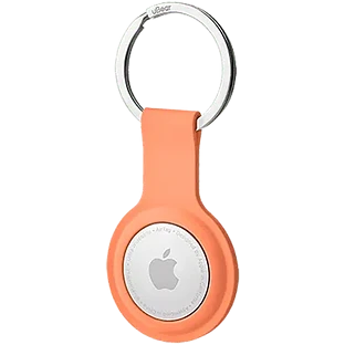 Чехол защитный uBear Touch Ring Case for AirTag, силиконовый, цвет: оранжевый
