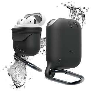Чехол ELAGO Waterproof Hang Case Чёрный для AirPods (Gen1/2)