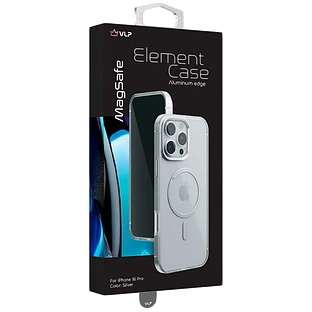 Чехол защитный "vlp" Element Case для iPhone 16 Pro, серебристый