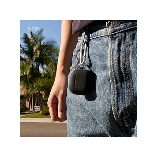Elago для AirPods 4 чехол Silicone Hang case Jean Indigo