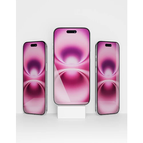 Стекло защитное 2.5D VLP Easy Box для iPhone 17 Pro Max, с черной рамкой