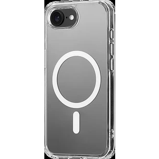 Чехол защитный uBear Real Mag Case для iPhone 16e, MagSafe совместимый, усиленный, прозрачный