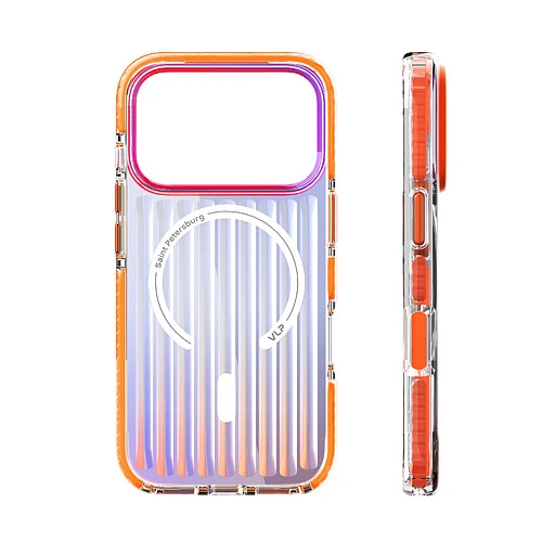 Чехол защитный VLP Pulse Case с MagSafe для iPhone 17 Pro Max, оранжевый