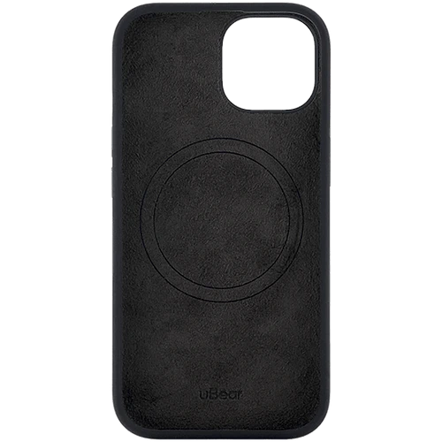 Чехол защитный uBear Touch Mag Case для iPhone 15, MagSafe совместимый, силикон , софт-тач, черный