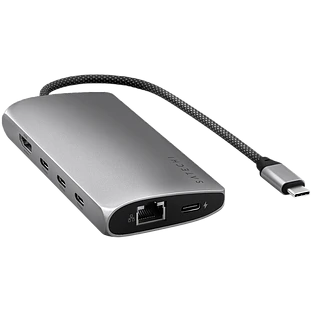 Адаптер Satechi USB-C Multiport Adapter 8K With Ethernet V3, Space Grey
