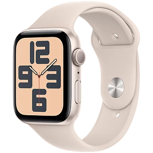 Apple Watch SE 2 (2024) GPS 44mm Starlight Aluminum Case with Starlight Sport Band - M/L