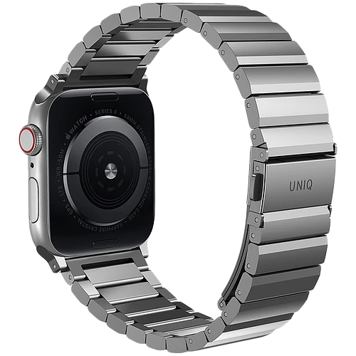 Ремешок Uniq для Apple Watch 49/46/45/44 mm Strova Strap Link Steel Silver