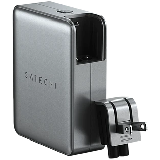 Сетевое зарядное устройство Satechi 145W USB-C 4-Port GAN Travel Charger. Цвет: серый космос