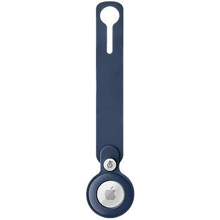 Чехол защитный uBear Touch Case для AirTag, силиконовый, цвет: темно-синий
