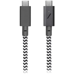 BELT CABLE TYPE-C, кабель зарядный USB-C/USB-C, 240W , длина 1,2 м.,цвет: зебра