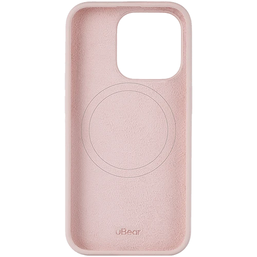 Чехол защитный uBear Touch Mag Case  iPhone 15 Pro  MagSafe  силикон  розовый