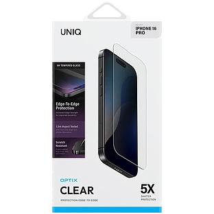 Uniq стекло для iPhone 16 Pro OPTIX Clear (+installer)