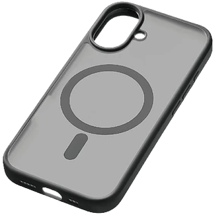 Чехол защитный uBear Cloud Mag Case iPhone 16, силк-тач, черный