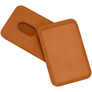 Картхолдер "vlp" из натуральной кожи с MagSafe, коричневый