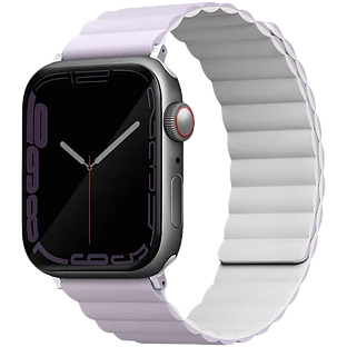 Ремешок Uniq для Apple Watch 49/45/44/42 mm Revix reversible Magnetic Lilac/White