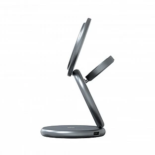 Беспроводное зарядное устройство 3 в 1 Magssory Signature Disc Pro для Apple, с поддержкой Qi2, Midnight