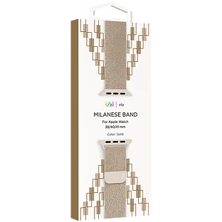 Ремешок из нержавеющей стали VLP для Apple Watch 38/40/41, золотой