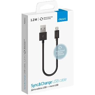 DEPPA Кабель-переходник с USB на microUSB