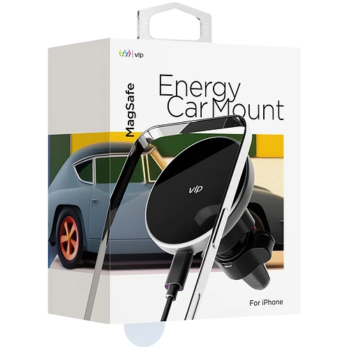 Автомобильный держатель VLP Energy Car Mount MagSafe, черный